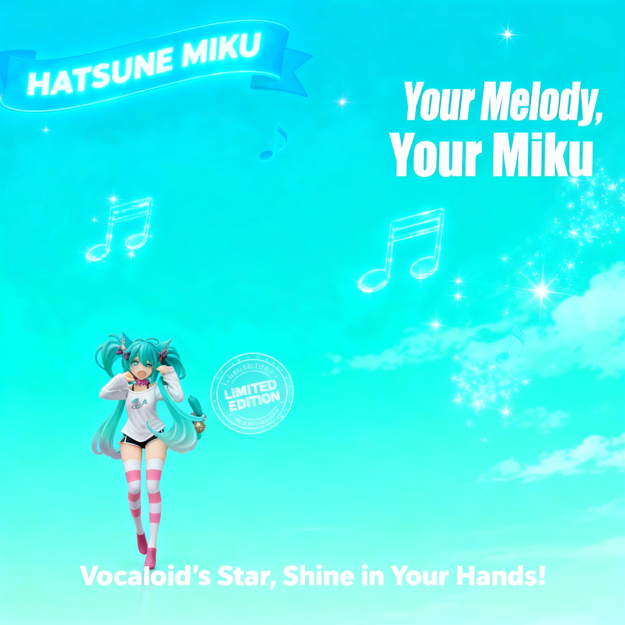 Model Kit Hatsune Miku - Miku Hatsune Cat Ear Pajamas Short