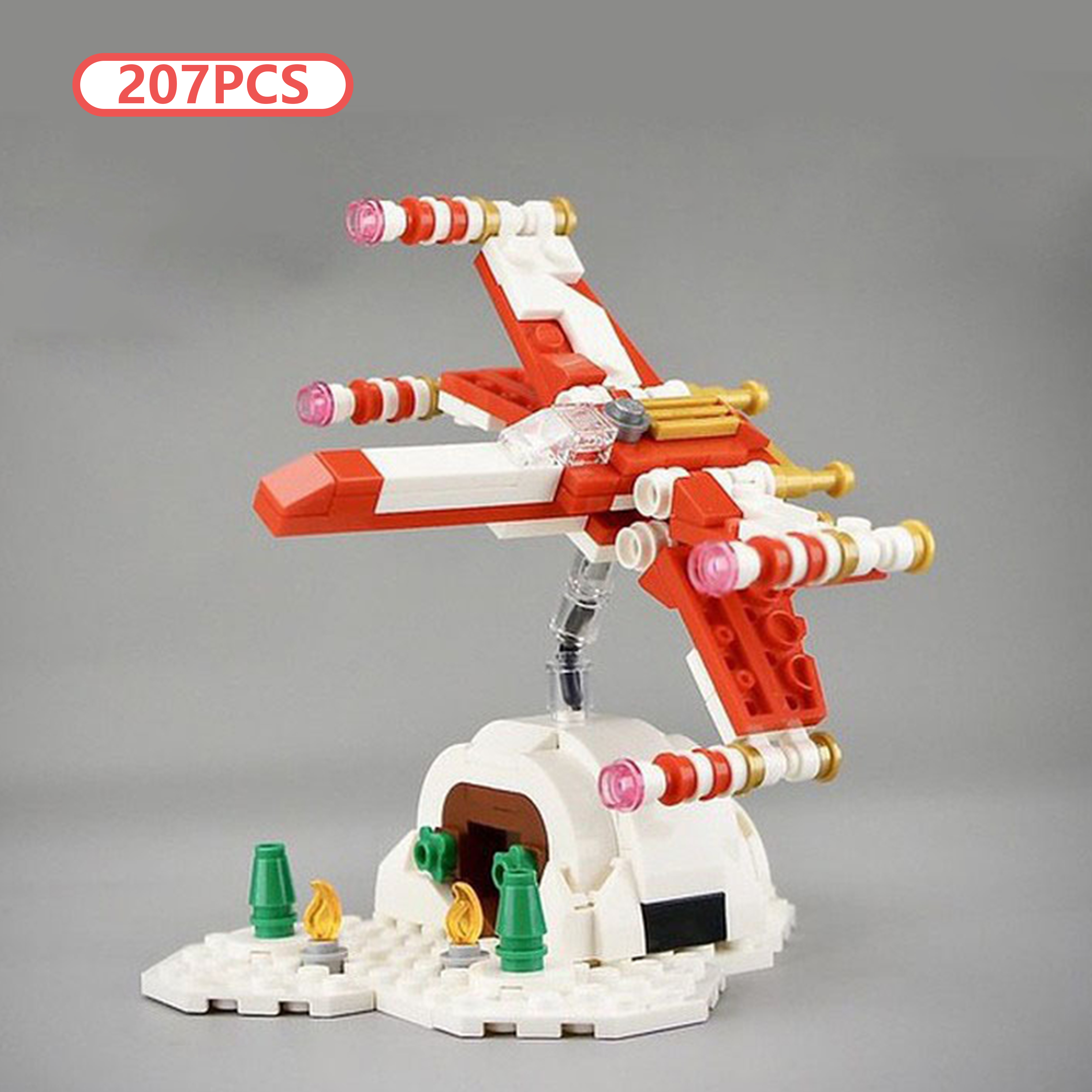Model Kit X Wing - DIY MOC Micro X-Wing Christmas Edition