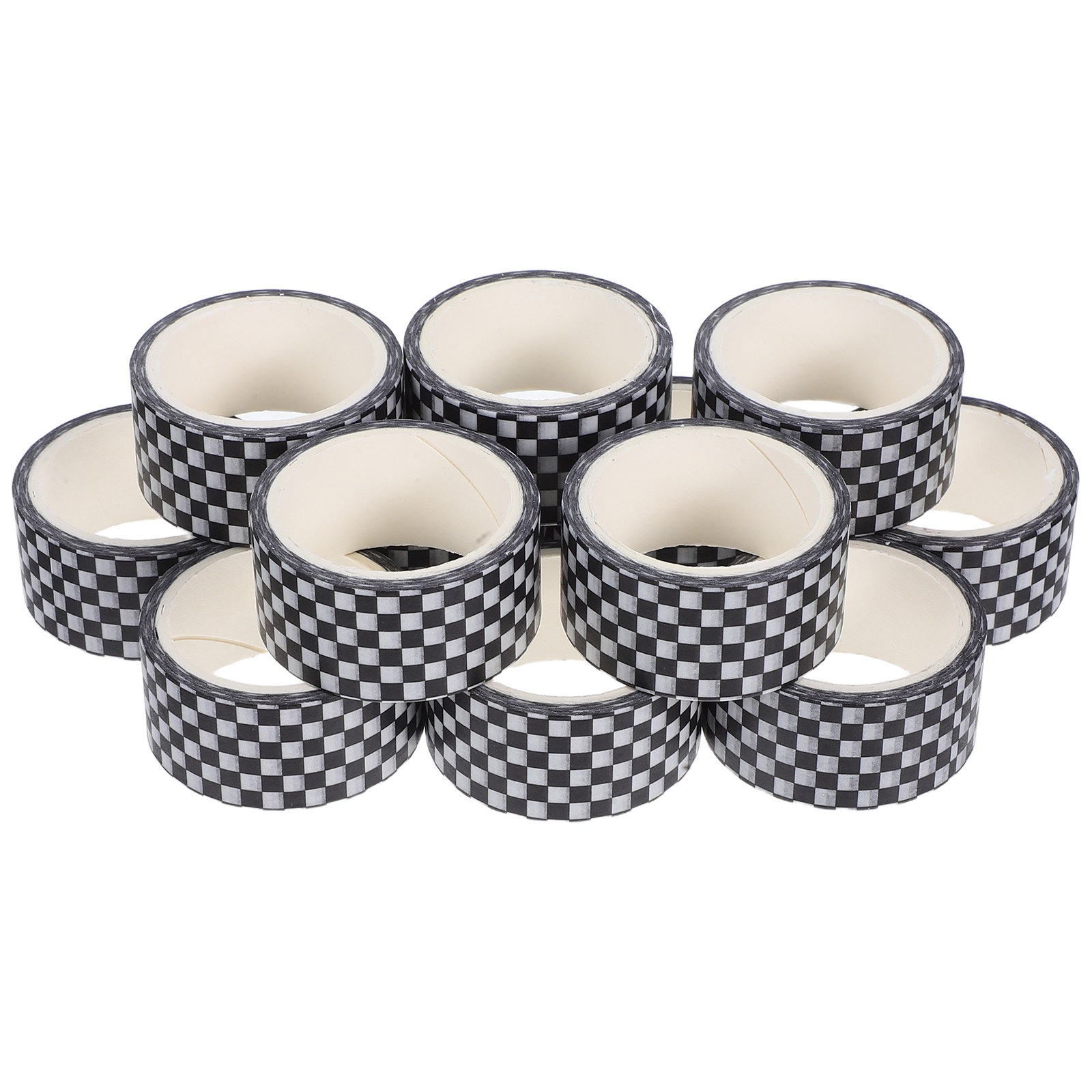 Masking Tape Thin - 12 Rolls Checkered Washi Tape Set