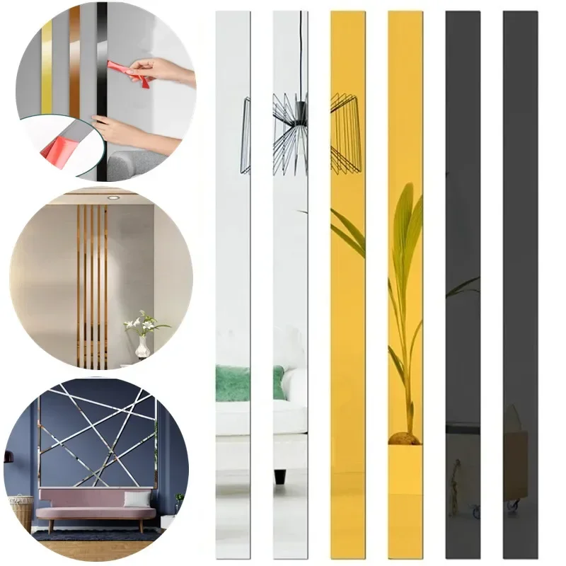 Panel Line Marker - 6 Colors Mirror Wall Sticker DIY