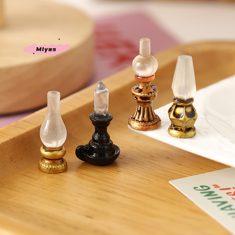 Model Kit Vintage - 5Pcs 1/12 Retro Dollhouse Wall Lamp