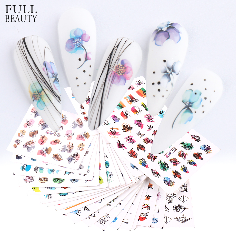 Waterslide Decal Paper - 24pcs / Set Spring Summer nail