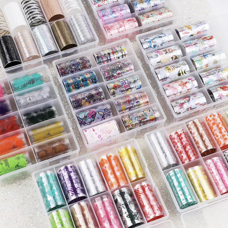Waterslide Decal Paper - 10Rolls Design Nail Foils for Transfer