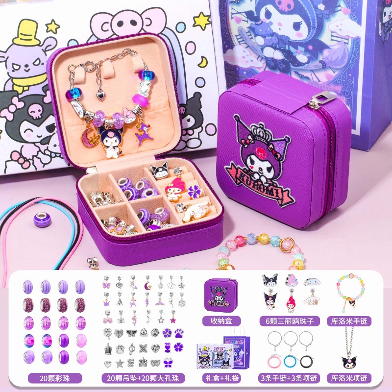 Sanrio Kuromi Beads Charm Brac - Model Kit Box ulasan dan harga