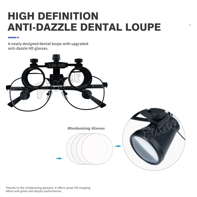 Finer Dental Magnifying Glass  - Magnifier With Light ulasan dan harga