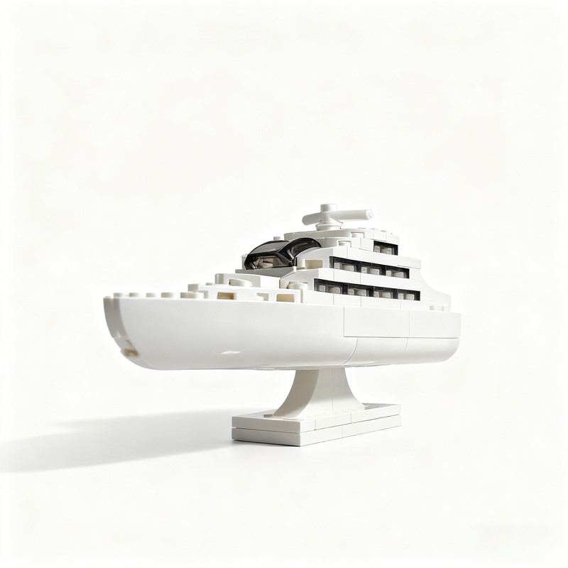 129pcs MOC Boat Micro Yacht Mo - Model Kit Yacht ulasan dan harga
