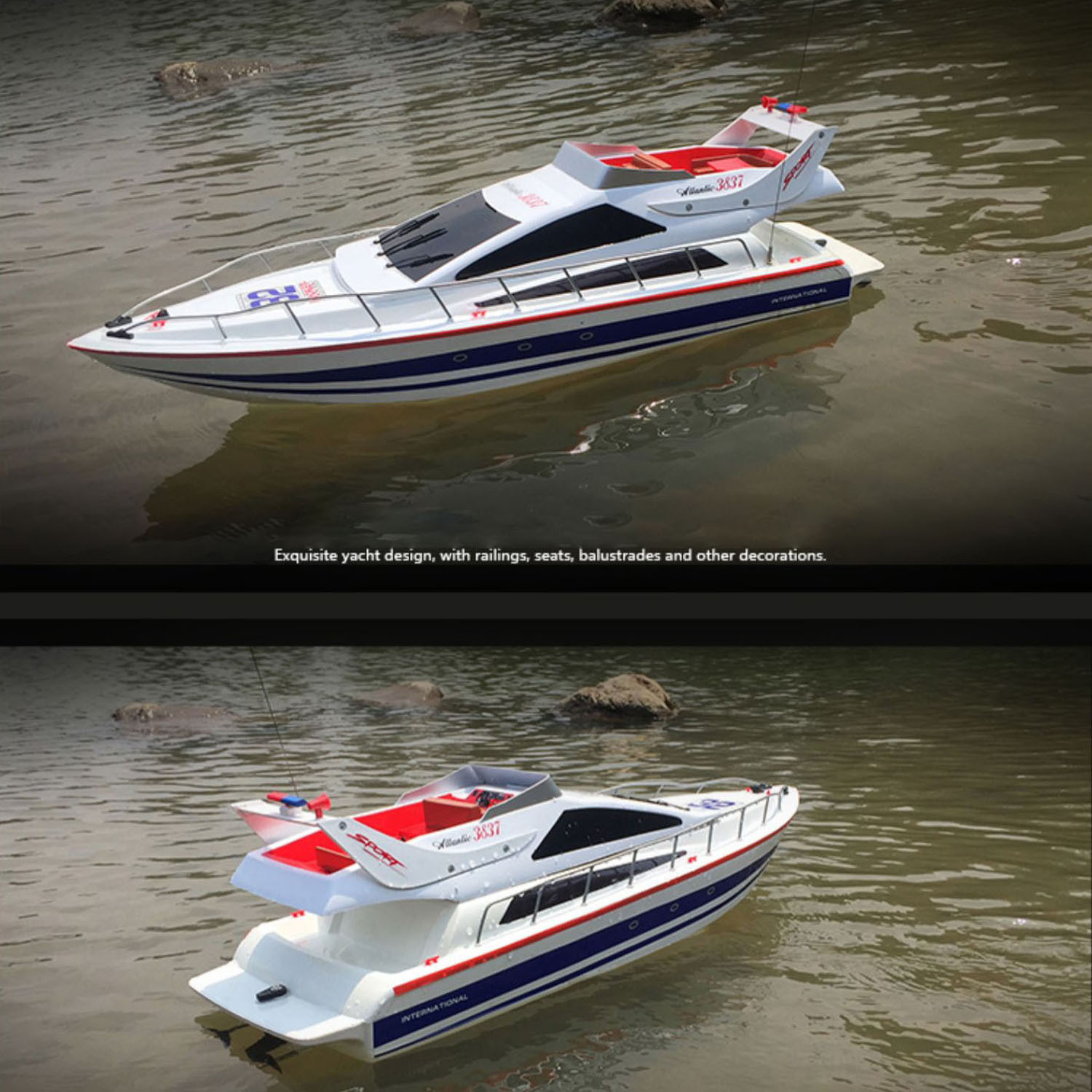 2.4G Heng Long RC Racing Speed - Model Kit Yacht ulasan dan harga