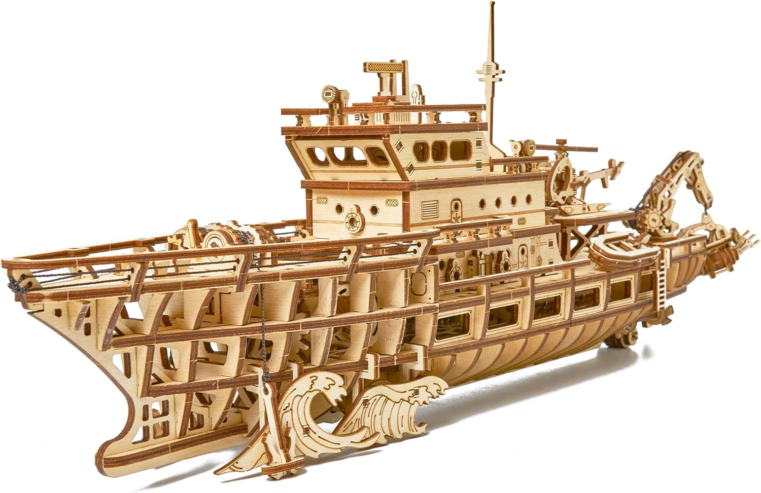 Yacht Mechanical 3D Wooden Puz - Model Kit Yacht ulasan dan harga