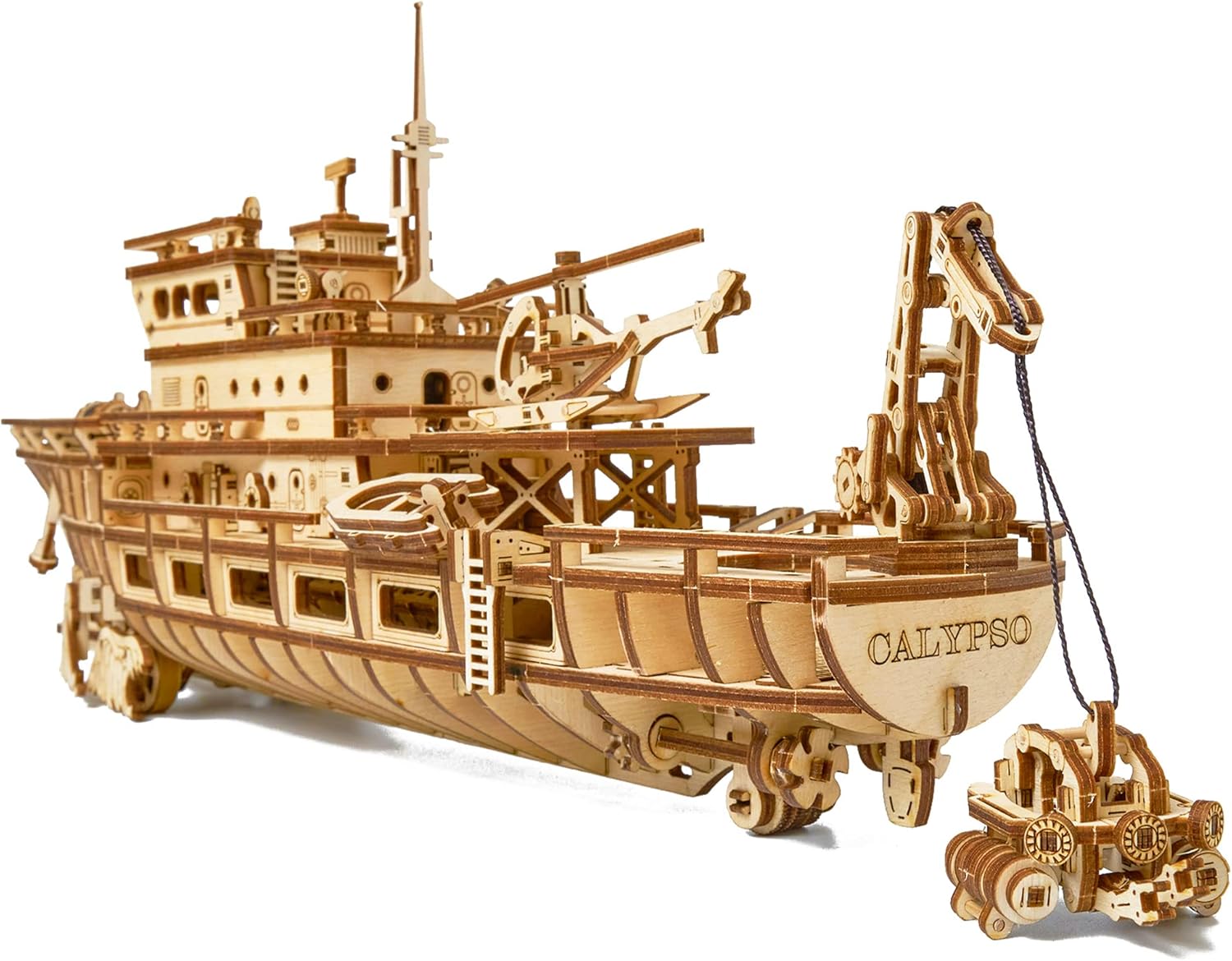 Yacht Mechanical 3D Wooden Puz - Model Kit Yacht ulasan dan harga