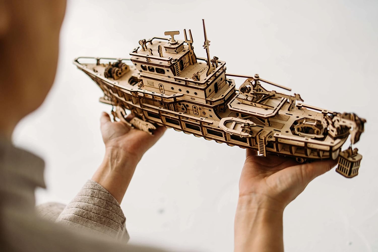 Yacht Mechanical 3D Wooden Puz - Model Kit Yacht ulasan dan harga