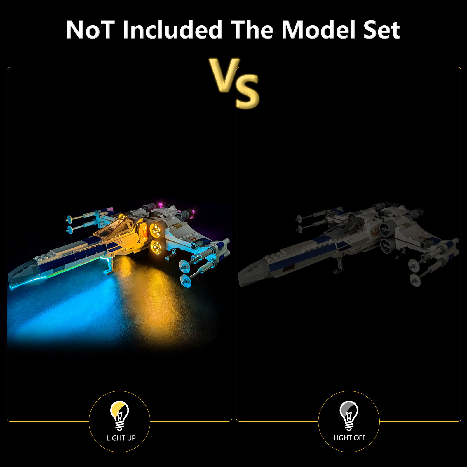 LYBMTWF LED Lighting Kit Compa - Model Kit X Wing ulasan dan harga