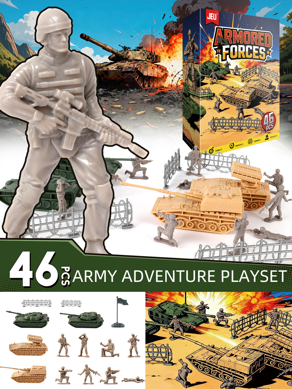 ViiKONDO Army Men Toy Military - Model Kit Gunpla ulasan dan harga