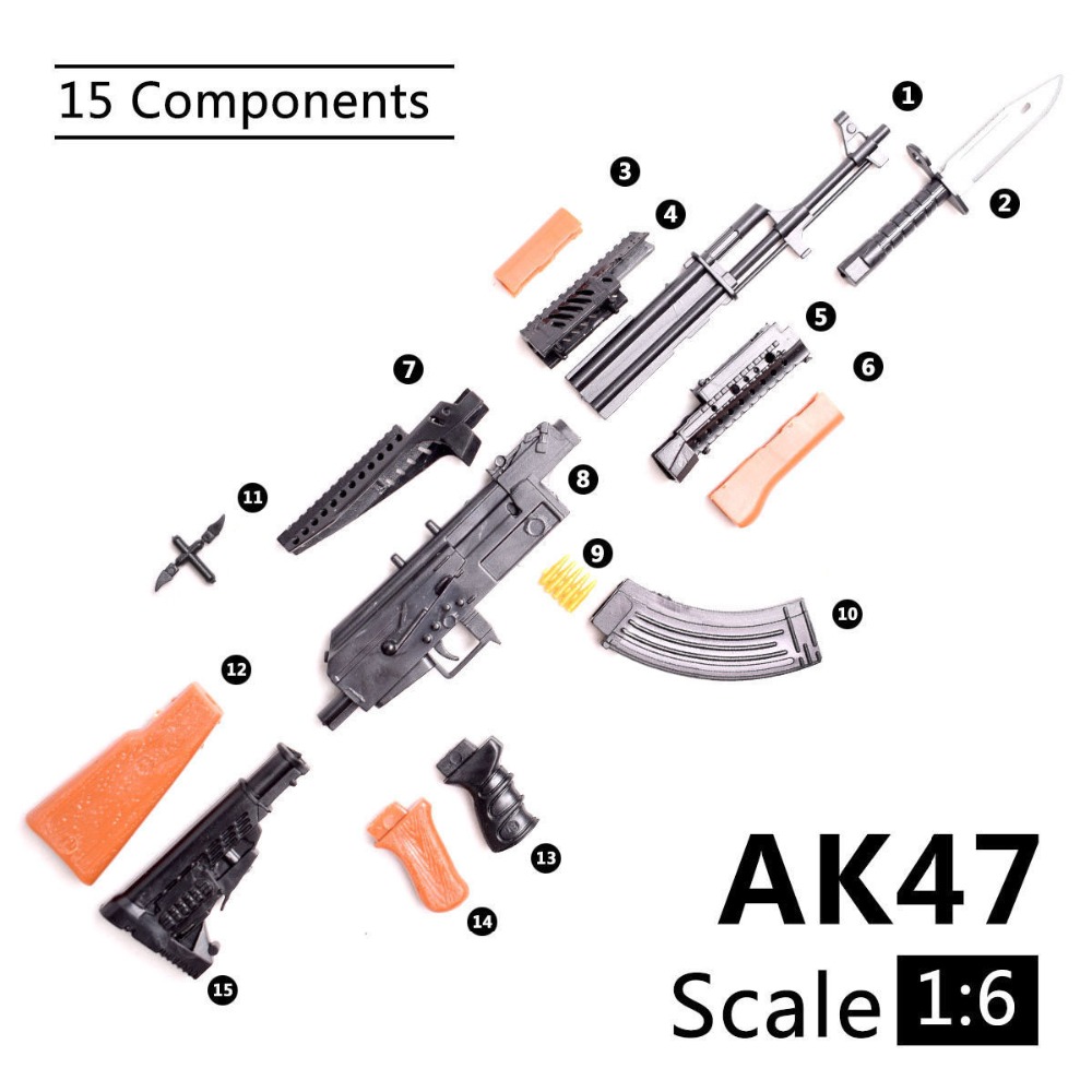 1/6 AK47 Assault Rifle  Plasti - Model Kit Gunpla ulasan dan harga