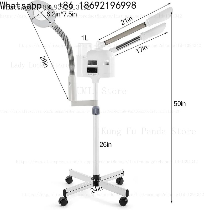 Salon Spa nanosteamer 3-in-1 F - Magnifier With Light ulasan dan harga