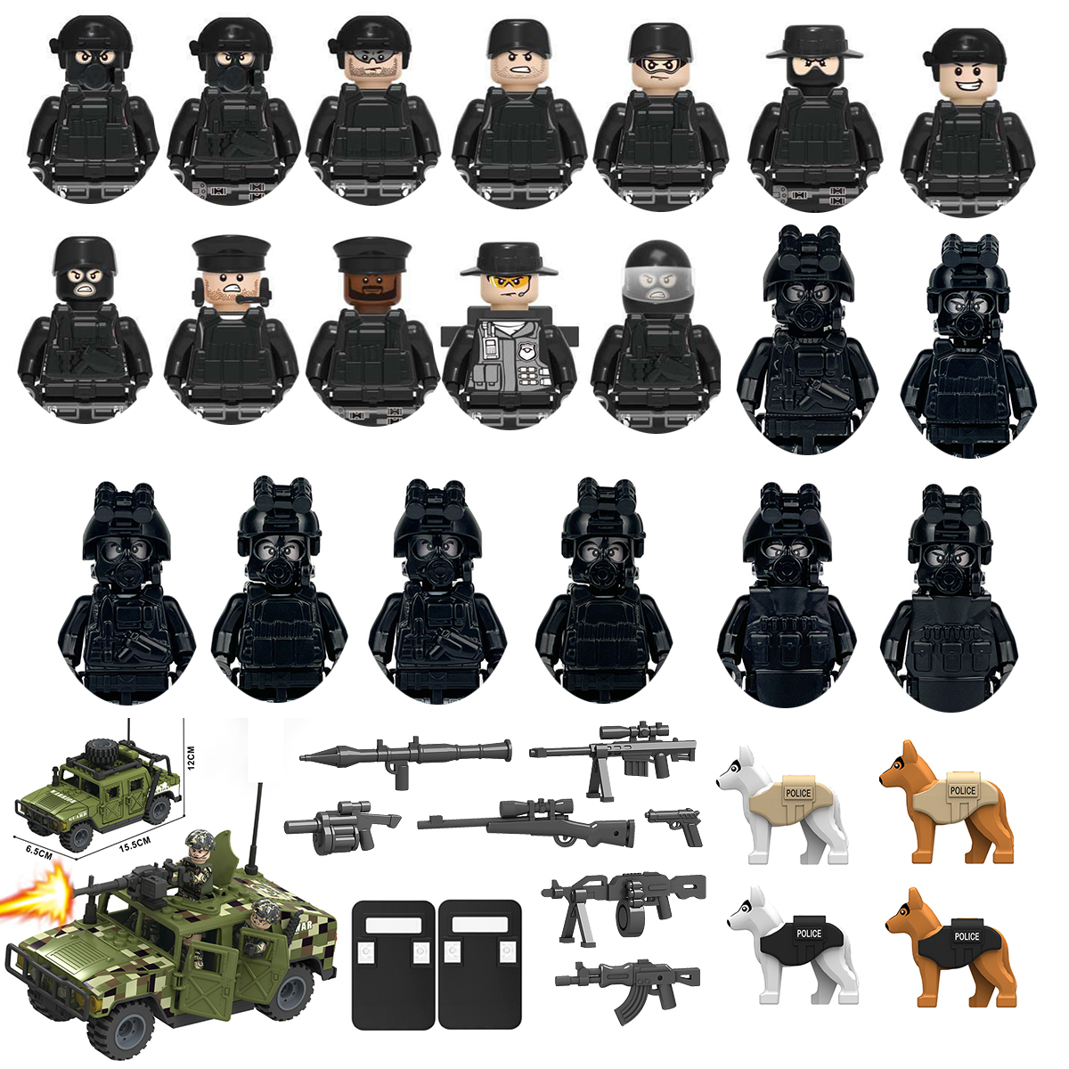 25/50/100Pcs Military Weapons  - Model Kit Gunpla ulasan dan harga