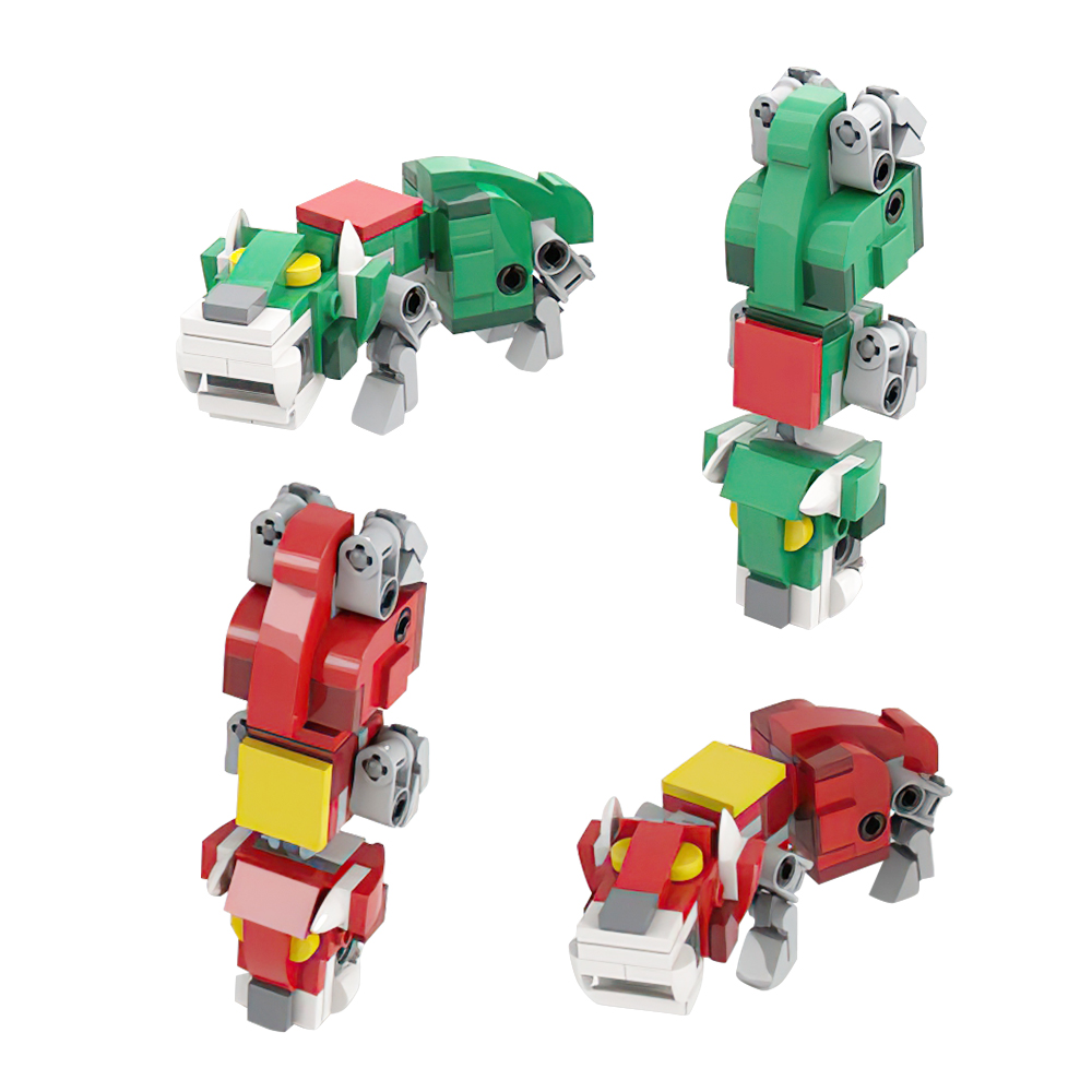 MOC Voltroned Robot Action Fig - Model Kit Voltron ulasan dan harga