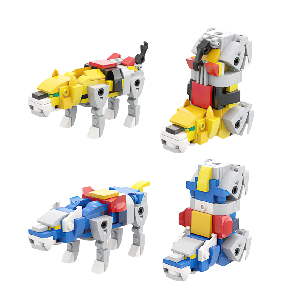 MOC Voltroned Robot Action Fig - Model Kit Voltron ulasan dan harga