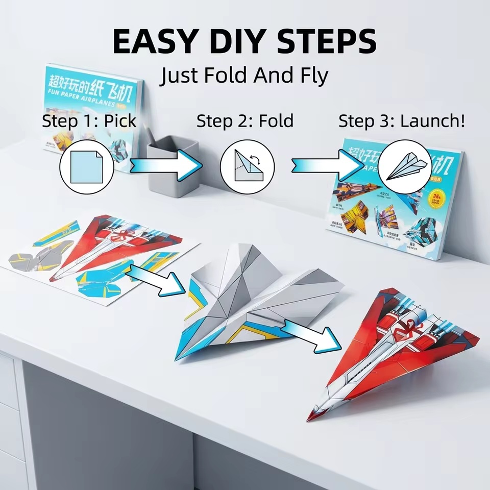 12 Models 36 Colored Papers Pa - Model Kit Airplane ulasan dan harga