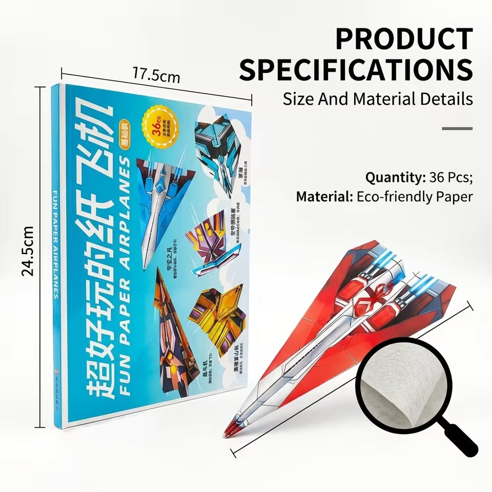 12 Models 36 Colored Papers Pa - Model Kit Airplane ulasan dan harga