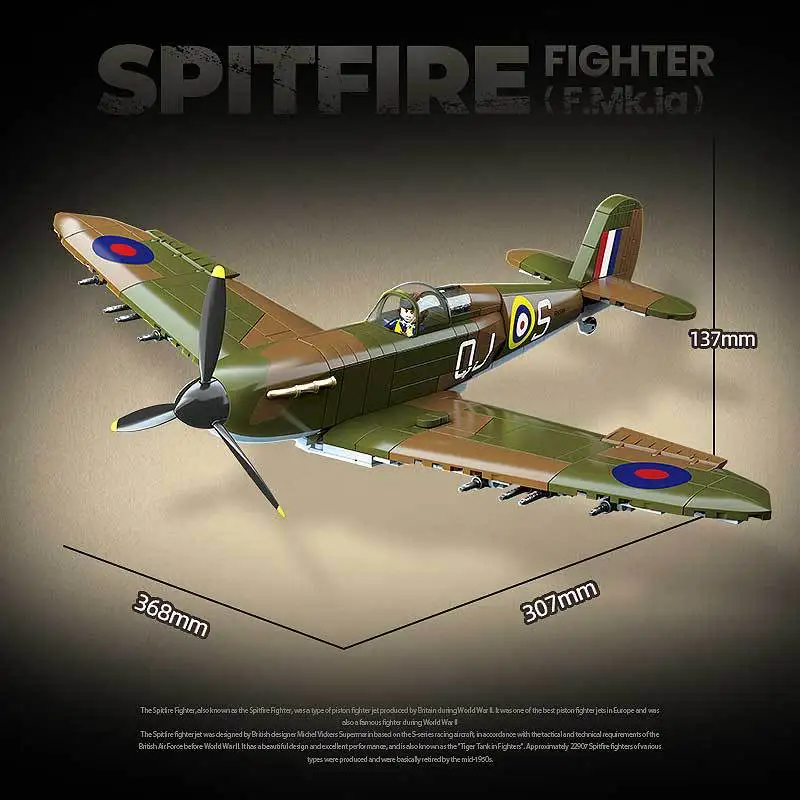 UK Spitfire Fighter Military P - Model Kit Spitfire ulasan dan harga
