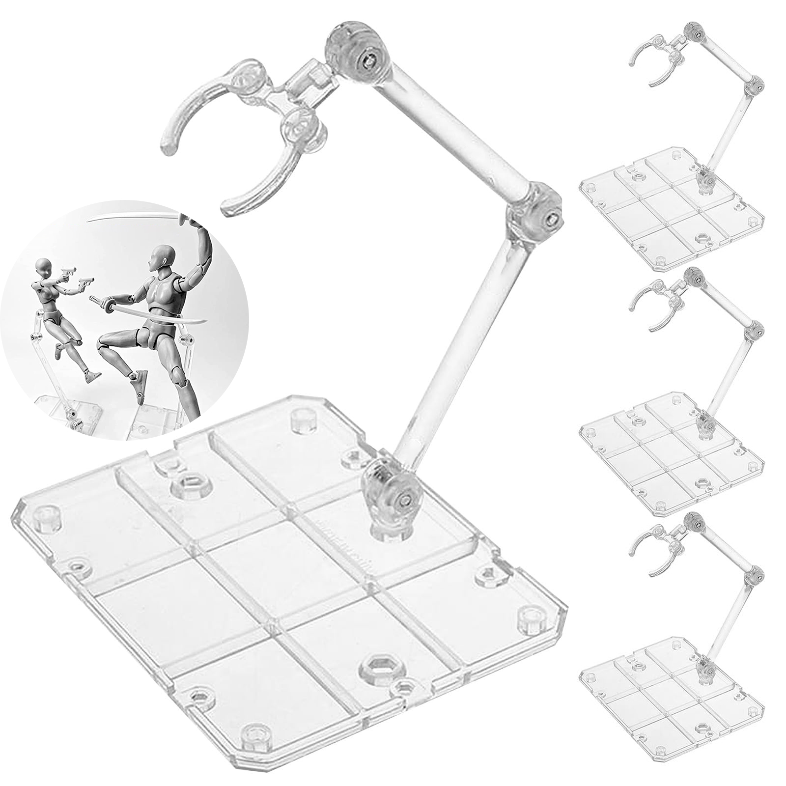 Clear Action Figure Stand,Asse - Model Kit Gunpla ulasan dan harga