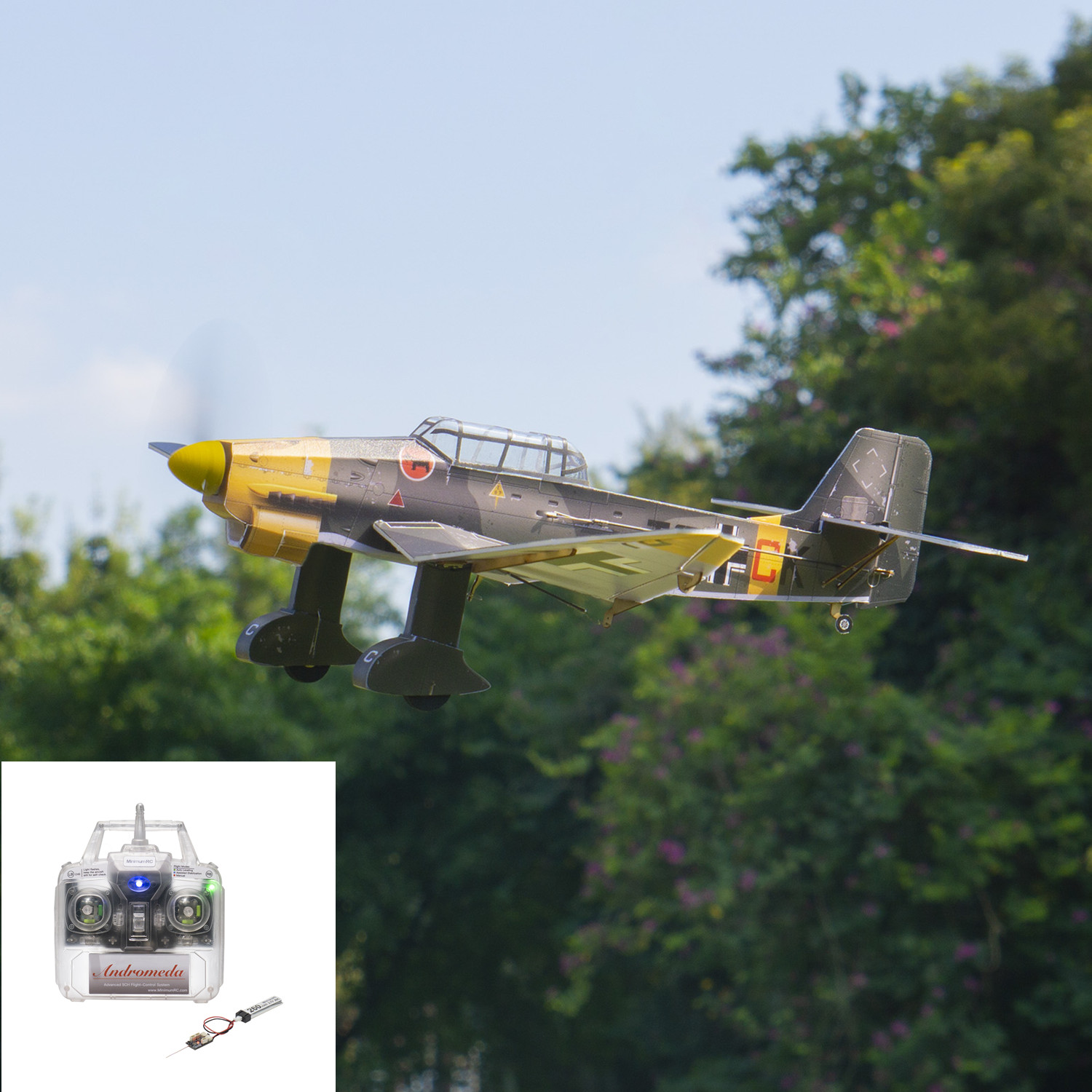 Ju-87 Stuka Bom DIY RC Kit w/G - Model Kit Airplane ulasan dan harga