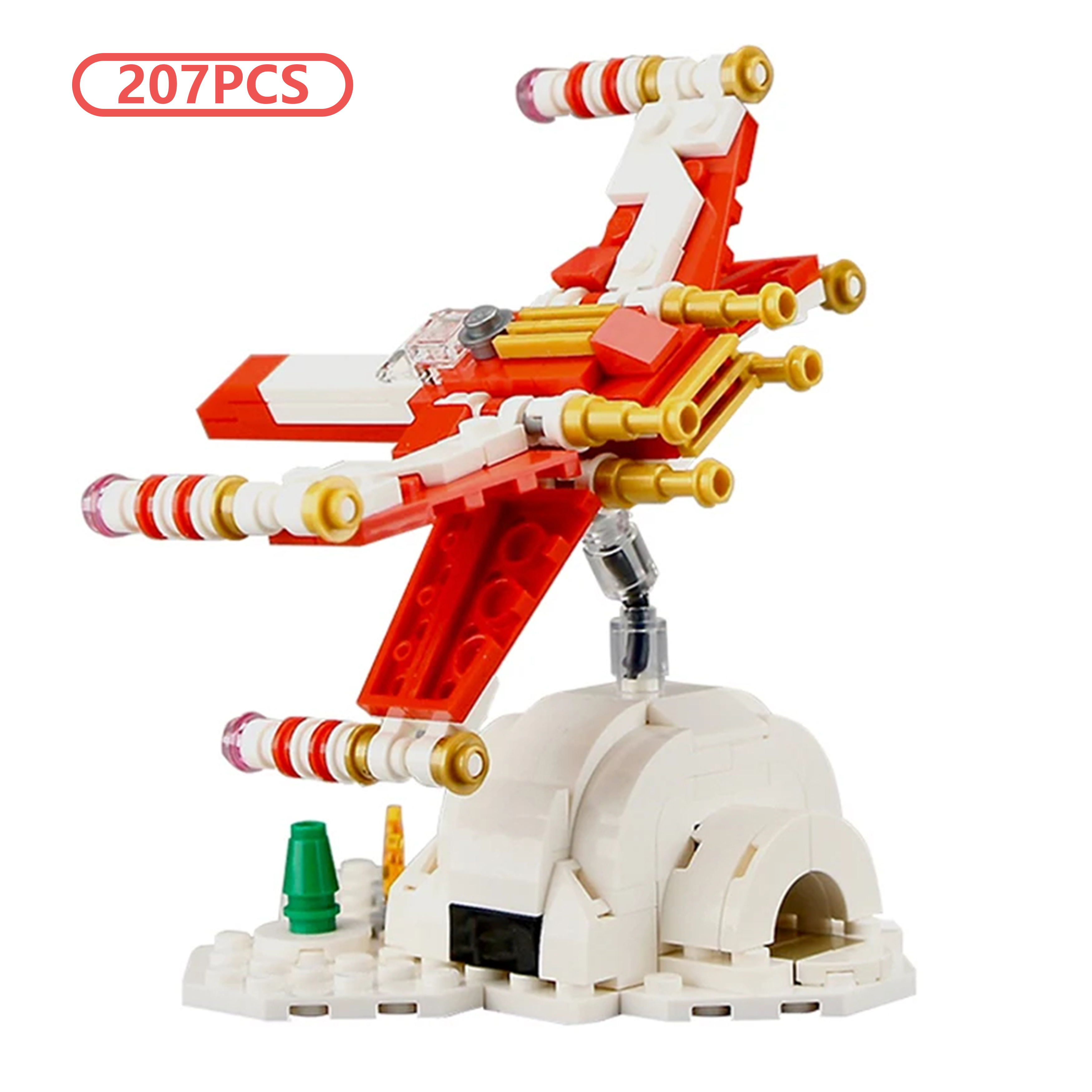 DIY MOC Micro X-Wing Christmas - Model Kit X Wing ulasan dan harga