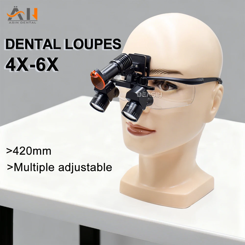 New Ergonomic Dental Loupes Ad - Magnifier With Light ulasan dan harga