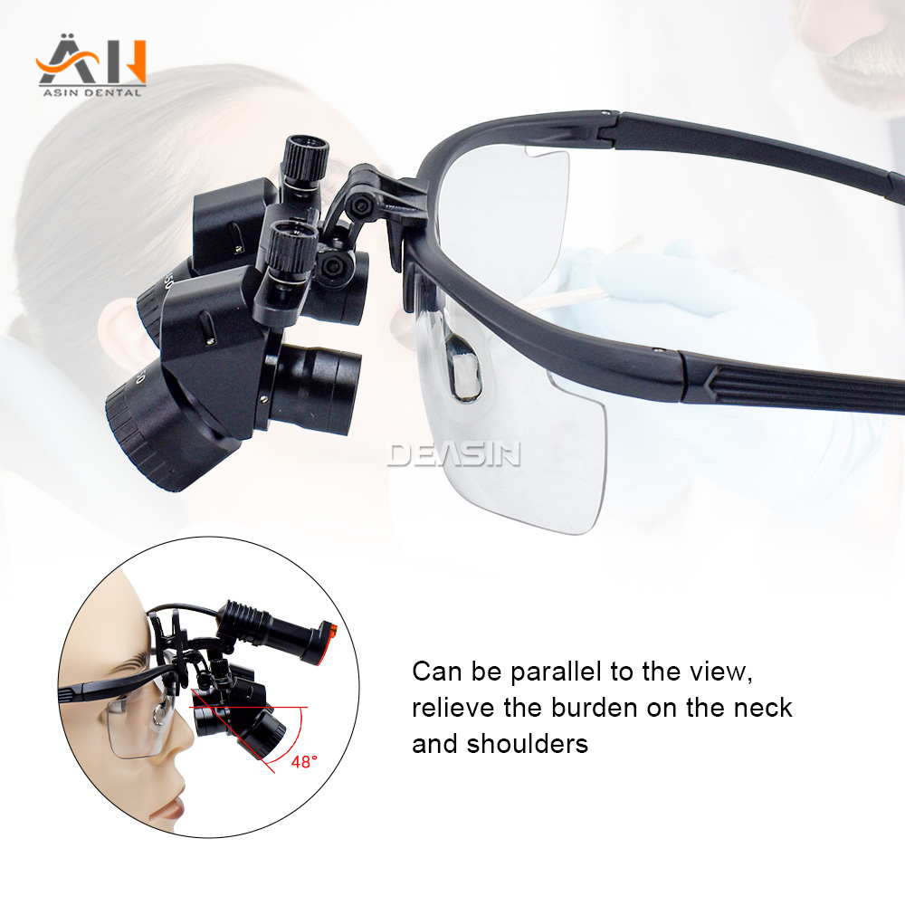 New Ergonomic Dental Loupes Ad - Magnifier With Light ulasan dan harga