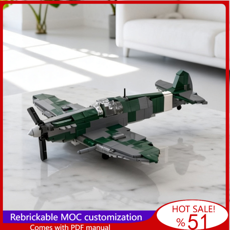 559 Pcs Customize Build Blocks - Model Kit Spitfire ulasan dan harga
