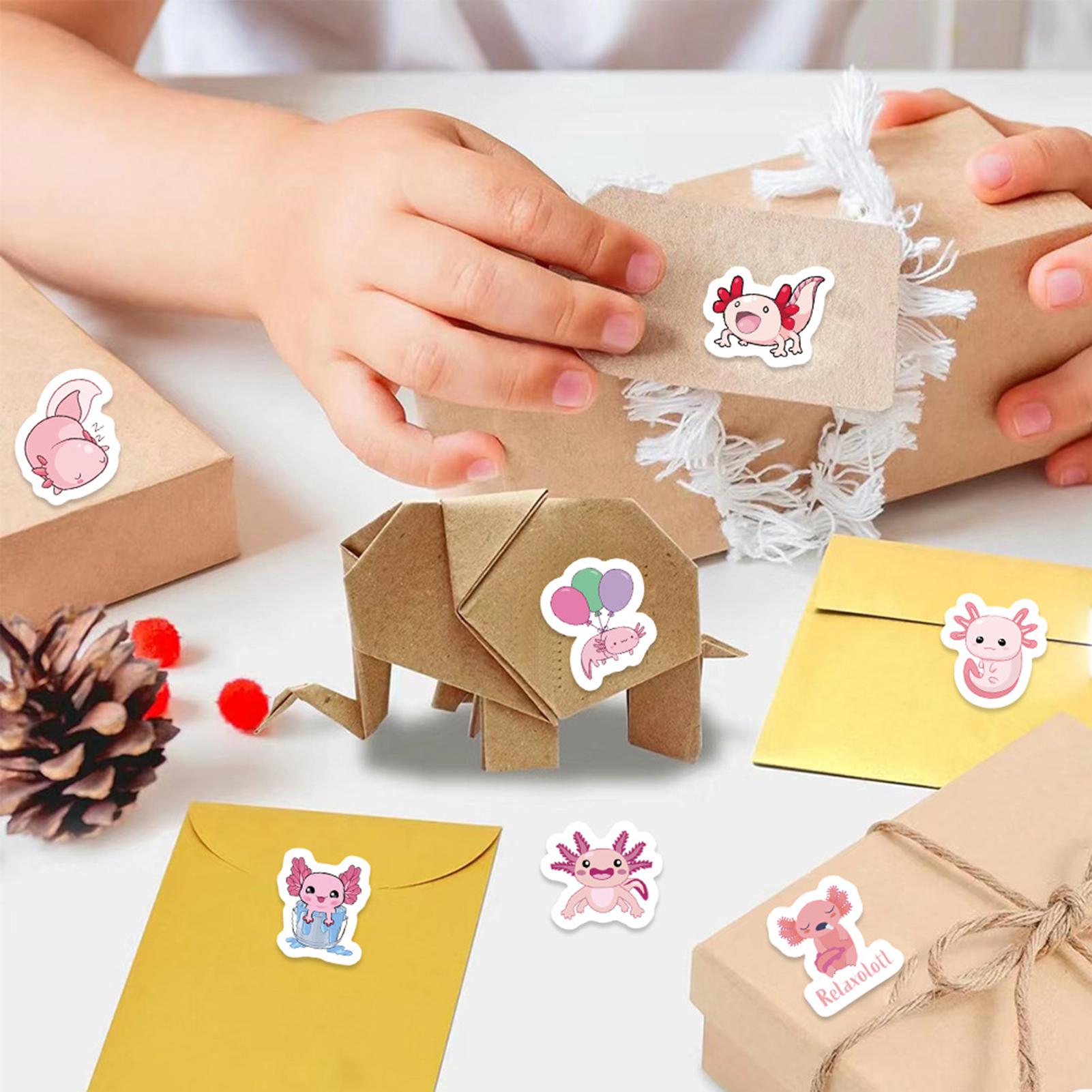 New 500-Sheet Axolotl Stickers - Waterslide Decal Paper ulasan dan harga
