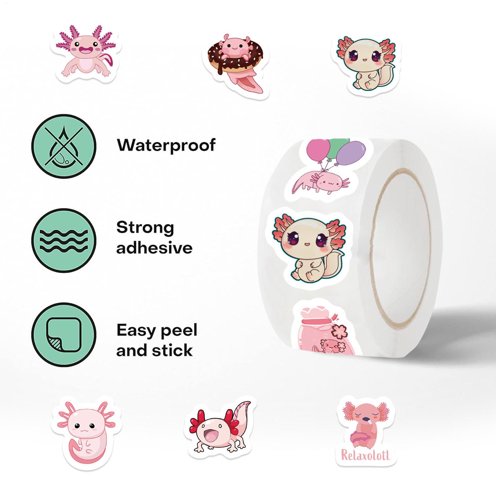 New 500-Sheet Axolotl Stickers - Waterslide Decal Paper ulasan dan harga