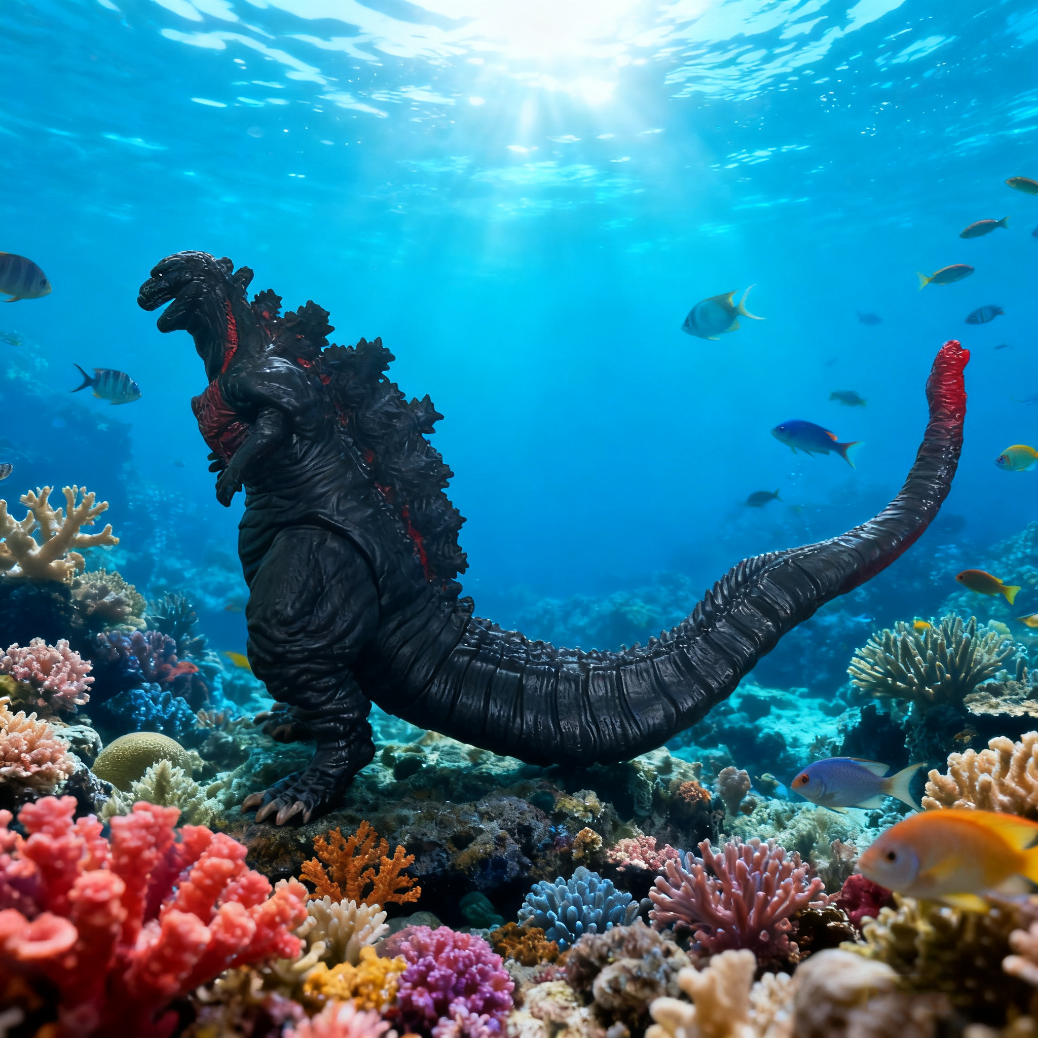 Shin Godzilla Red Lotus Soft G - Model Kit Pacific Rim ulasan dan harga