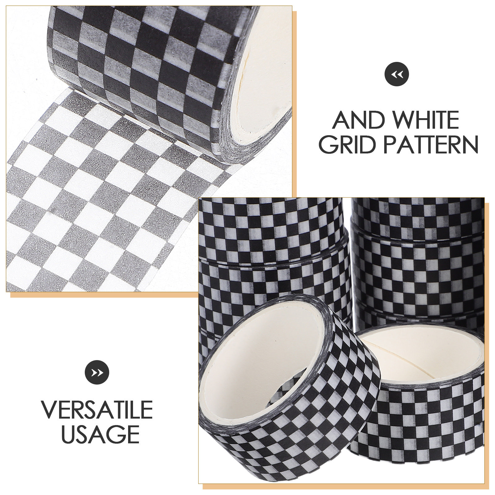 12 Rolls Checkered Washi Tape  - Masking Tape Thin ulasan dan harga