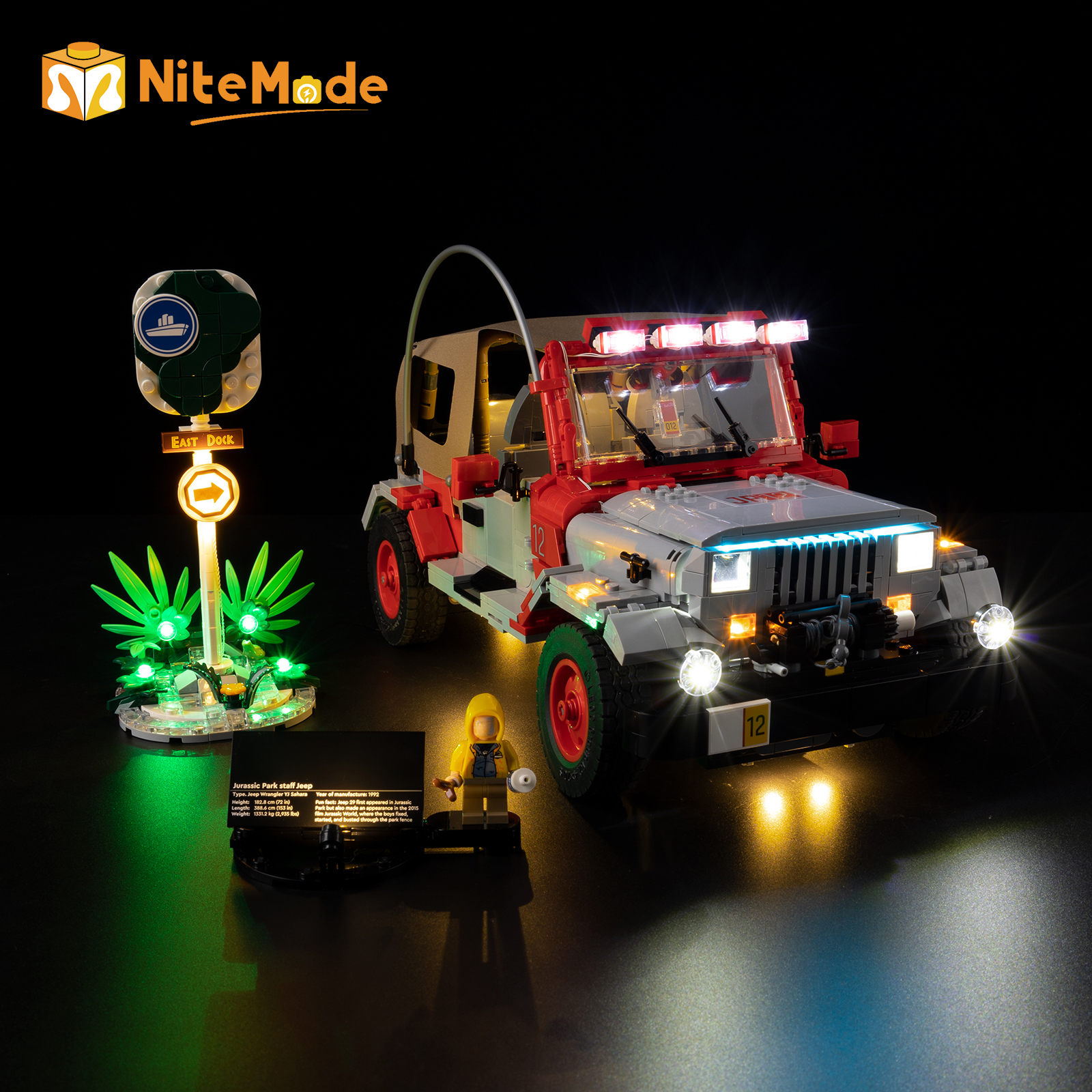Easylite Led Light Set Suitabl - Model Kit Jurassic Park ulasan dan harga