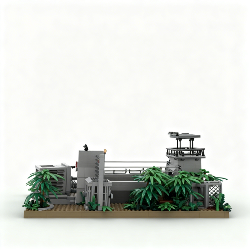 1297pcs MOC Raptor Cage Jurass - Model Kit Jurassic Park ulasan dan harga
