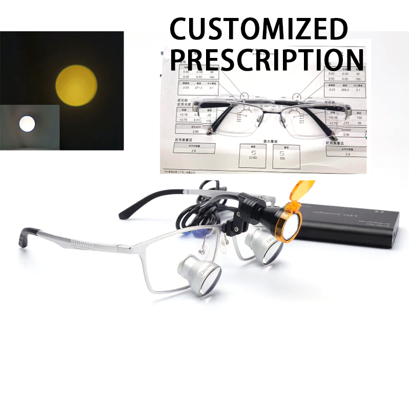 Customized PD Dental loupes 3. - Magnifier With Light ulasan dan harga