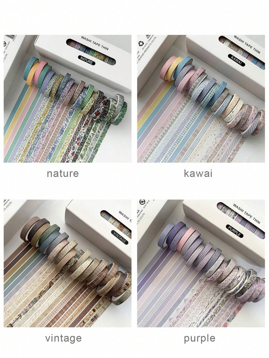 20pcs/Pack Cute Washi Tape, Th - Masking Tape Thin ulasan dan harga