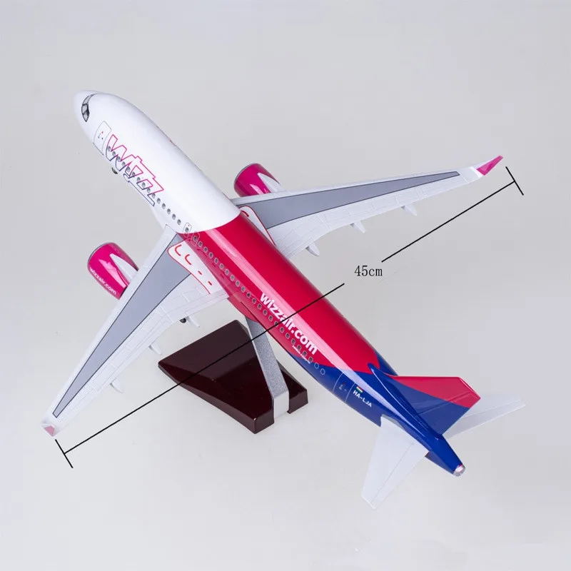 Wizzair Plane Model 47cm 1/80  - Model Kit Airplane ulasan dan harga