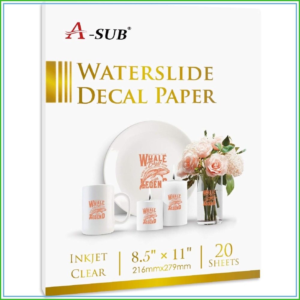 20 Sheets Clear Waterslide Dec - Waterslide Decal Paper ulasan dan harga