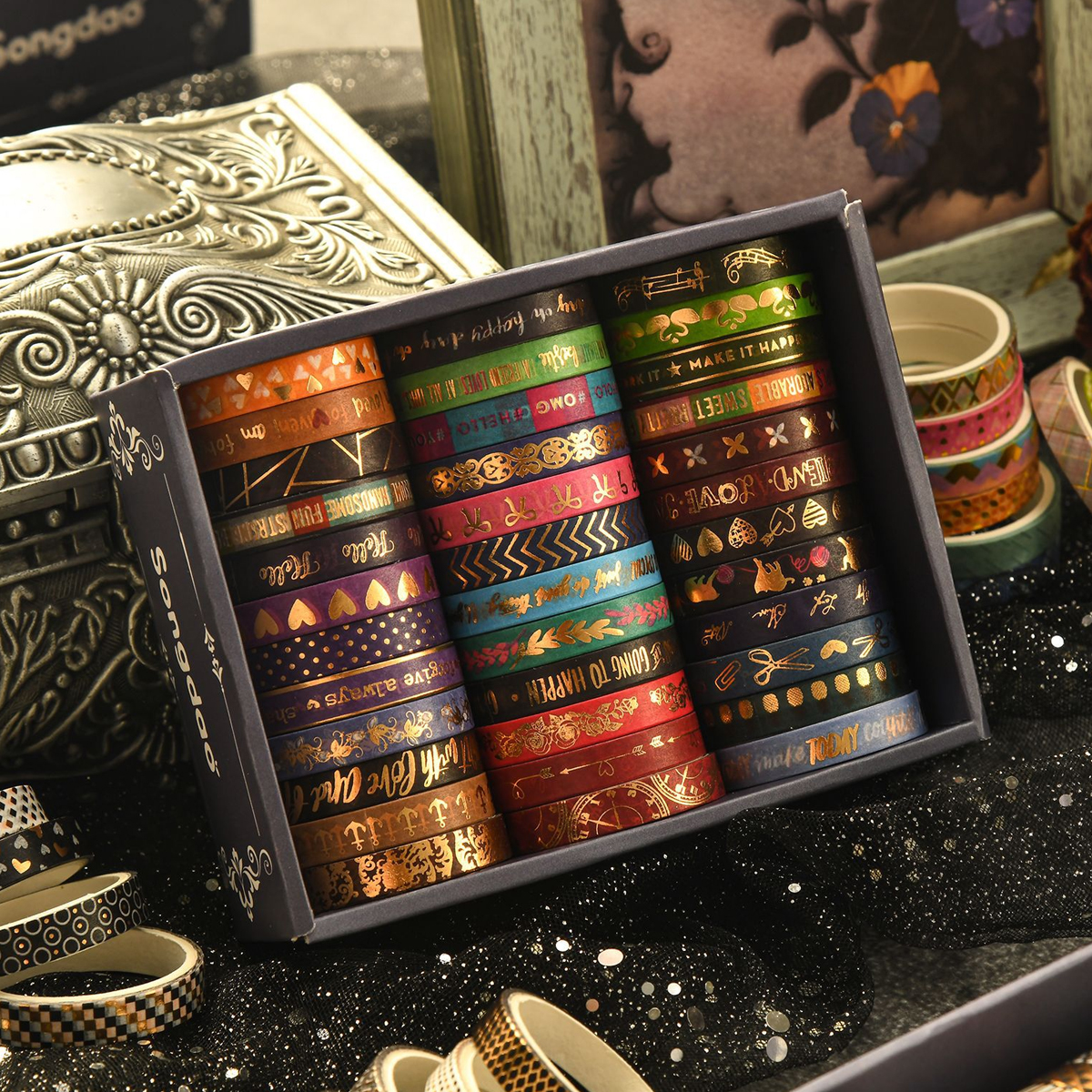 36rolls Slim golden foiled Was - Masking Tape Thin ulasan dan harga