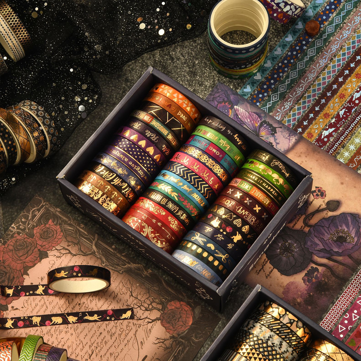 36rolls Slim golden foiled Was - Masking Tape Thin ulasan dan harga