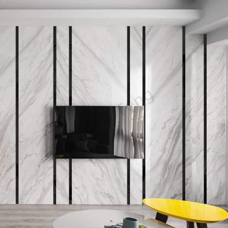6 Colors Mirror Wall Sticker D - Panel Line Marker ulasan dan harga