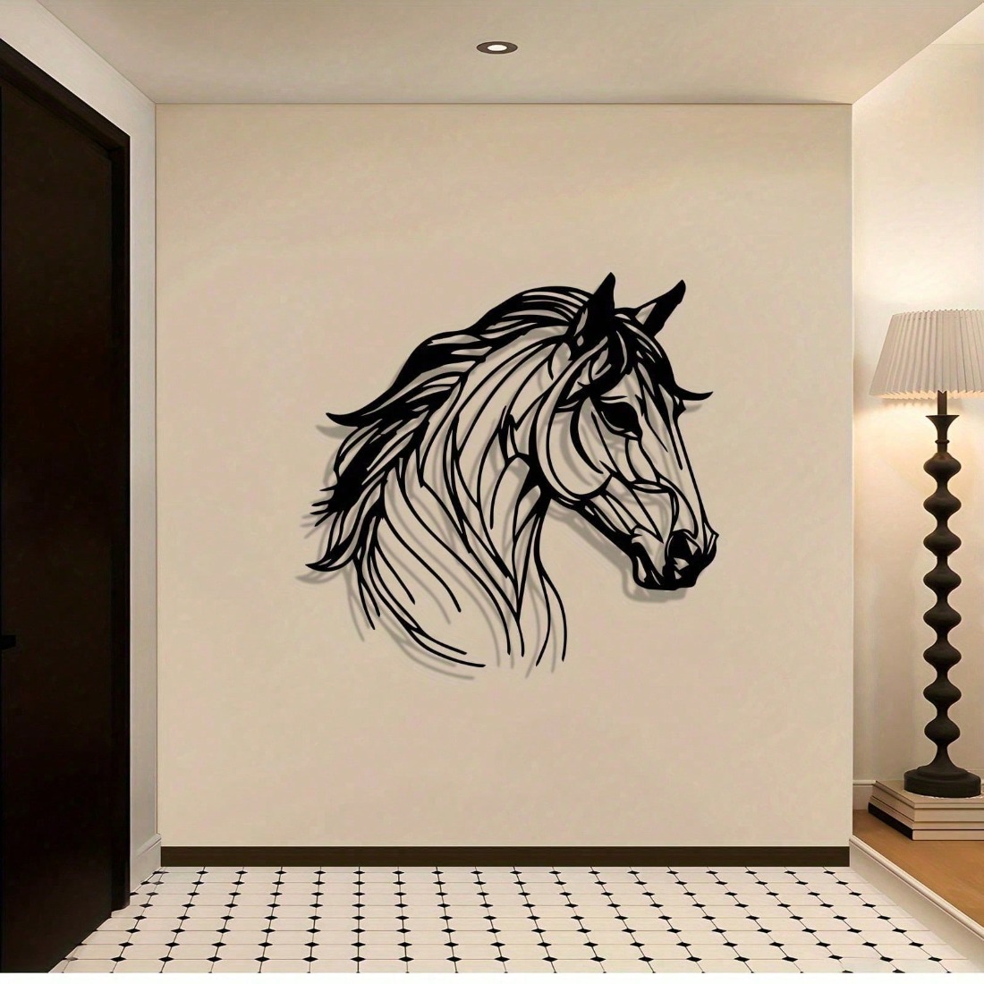 Vintage Wild Horse Metal Wall  - Model Kit Vintage ulasan dan harga