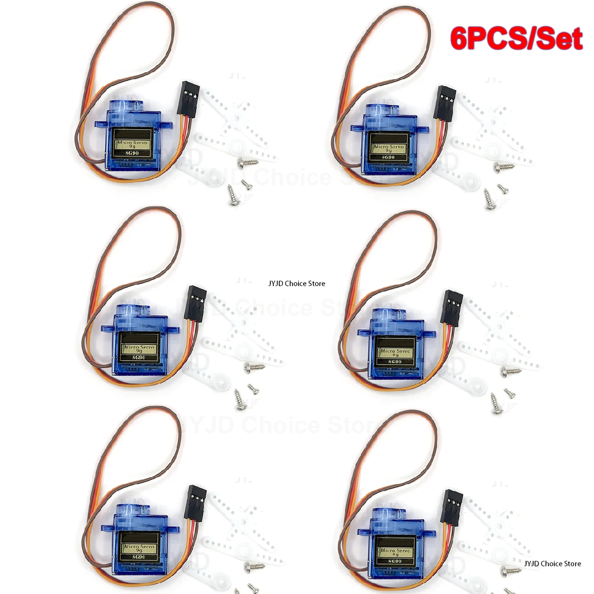 6pcs Sg90 9g Micro Servo Motor - Model Kit Airplane ulasan dan harga