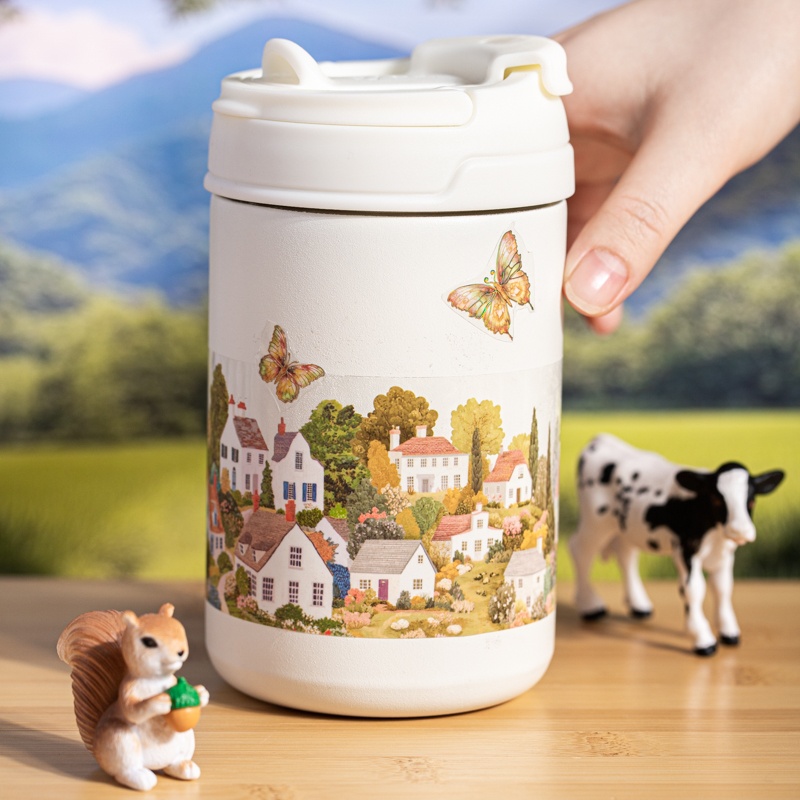 6 Rolls 6Cm×200Cm Village Them - Masking Tape Thin ulasan dan harga