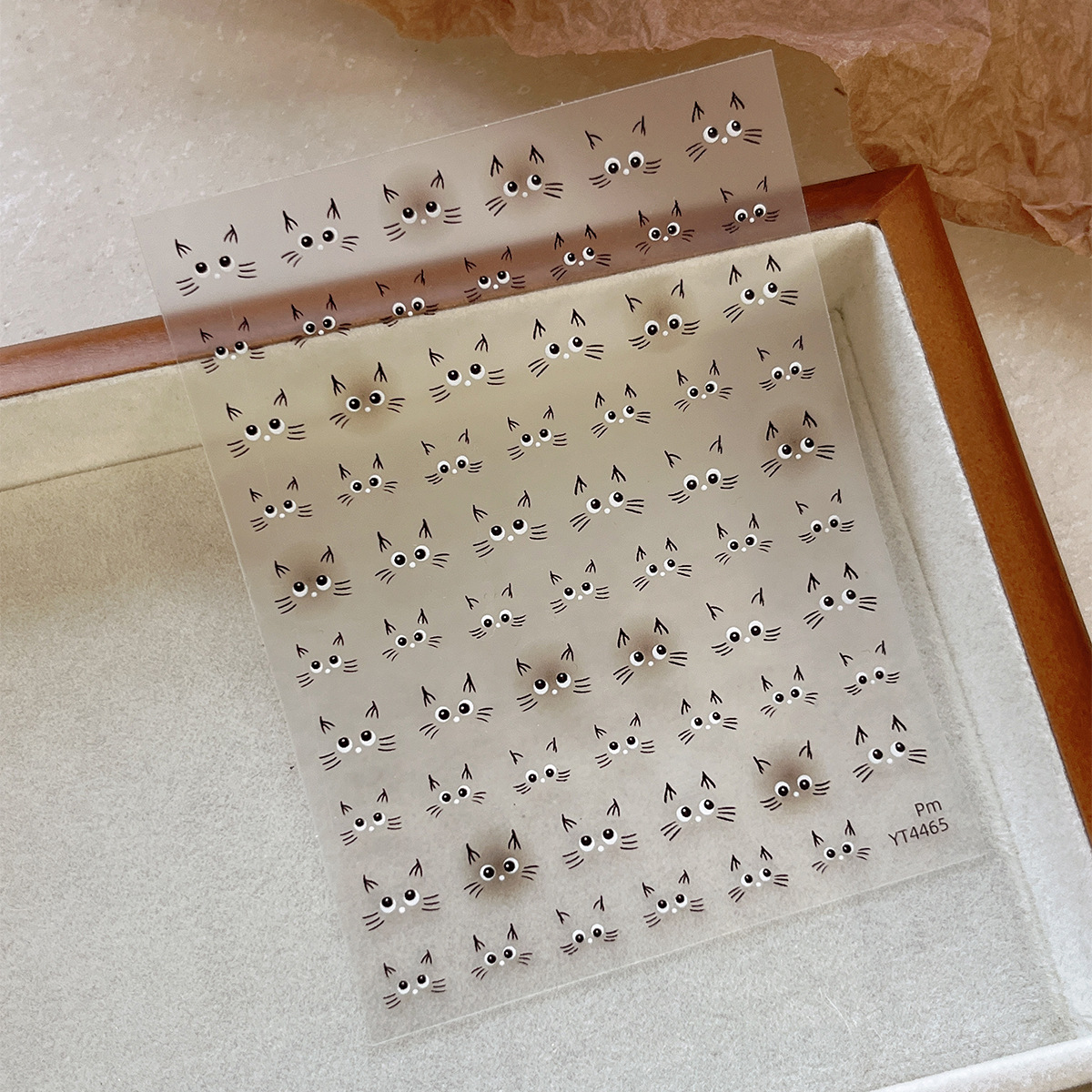 Cute Cat Nail Sticker Water De - Waterslide Decal Paper ulasan dan harga