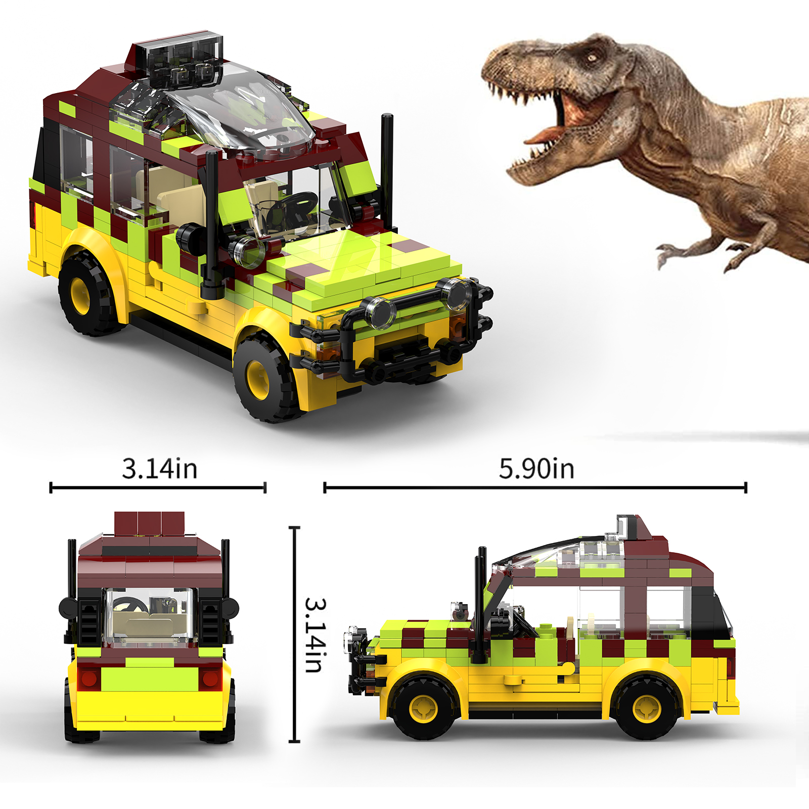 Jurassic Tour Vehicle Building - Model Kit Jurassic Park ulasan dan harga